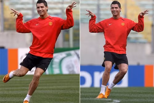 Ronaldo và vũ điệu hài hước trên sân tập. Ronaldo và vũ điệu hài hước trên sân tập.