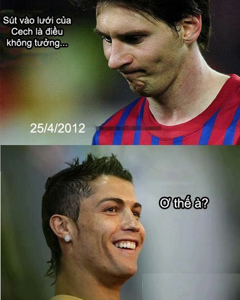 Hình ảnh của CR7 được dân cư mạng biếm họa hài hước. Hình ảnh của CR7 được dân cư mạng biếm họa hài hước.