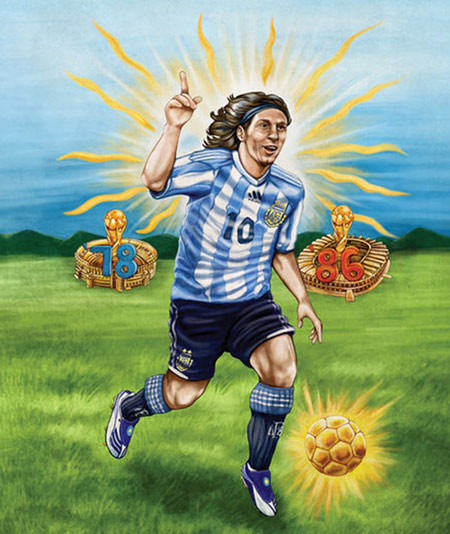 Tiền đạo người Argentina đúng là một siêu nhân… Tiền đạo người Argentina đúng là một siêu nhân…