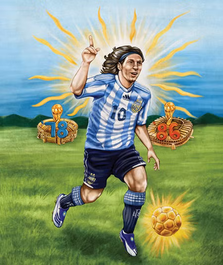 Tiền đạo người Argentina đúng là một siêu nhân…