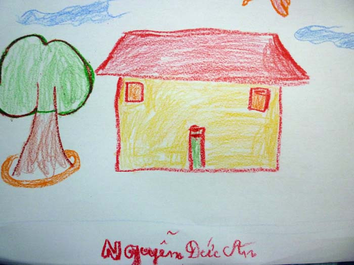 Tác phẩm ngôi nhà của bé Nguyễn Đức An