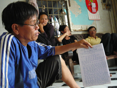 Một nông dân kiện Vedan Việt Nam (Ảnh: Tuổi Trẻ)