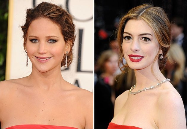Jennifer Lawrence và Anne Hathaway là hai ngôi sao được chờ đợi trên thảm đỏ Oscar năm nay. Jennifer Lawrence và Anne Hathaway là hai ngôi sao được chờ đợi trên thảm đỏ Oscar năm nay.