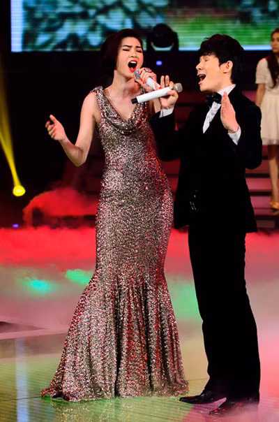 Ngọc Oanh và Nathan Lee.