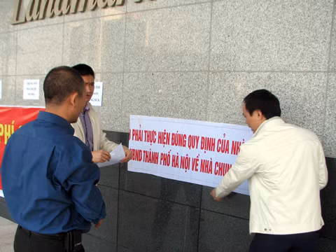 Theo cư dân Keangnam, nếu Nhà nước bỏ mức phí trần quản lý nhà chung cư, chủ đầu tư tự áp đặt mức phí, mâu thuẫn sẽ tiếp tục "nảy lửa" (Ảnh minh họa VNE)