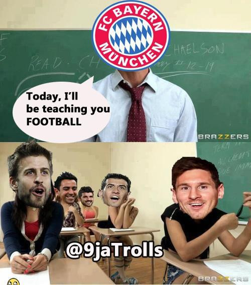 Ngày Bayern dạy Messi đá bóng... Ngày Bayern dạy Messi đá bóng...