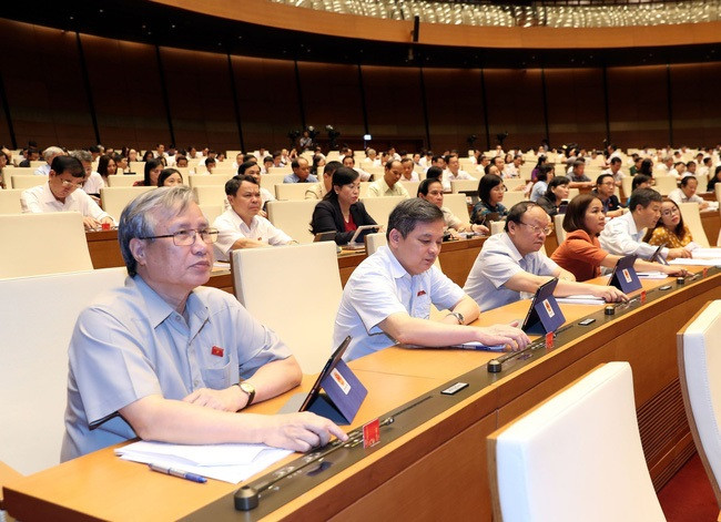 85,54% đại biểu Quốc hội tán thành thông qua Luật Giáo dục (sửa đổi) sáng 14/6/2019 (Ảnh: TTXVN) 85,54% đại biểu Quốc hội tán thành thông qua Luật Giáo dục (sửa đổi) sáng 14/6/2019 (Ảnh: TTXVN)