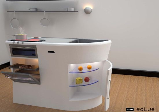 Compact kitchen Với nỗ lực tìm kiếm một căn bếp bền và hữu dụng nhất cho cuộc sống đô thị, Mappdaniel đã tạo ra concept “ Compact kitchen”- một căn bếp an toàn, chắc chắn và sử dụng công nghệ hiện đại. Căn bếp gồm có một bàn bày thức ăn, ghế gấp, bếp nấu cảm ứng nhiệt, tủ lạnh tích hợp thân thiện với môi trường, chậu rửa với vòi nước sử dụng tia hồng ngoại, một lò nướng và lưới tản nhiệt. Bên cạnh đó, căn bếp này còn được ghép từ nhiều phần khác nhau bằng công nghệ “klip-lok” làm cho nó trở lên rất chắc chắn. Lò nướng Genus 900 cho phép nướng thức ăn nhanh gấp bốn lần so với lò nướng thông thường. Compact kitchen Với nỗ lực tìm kiếm một căn bếp bền và hữu dụng nhất cho cuộc sống đô thị, Mappdaniel đã tạo ra concept “ Compact kitchen”- một căn bếp an toàn, chắc chắn và sử dụng công nghệ hiện đại. Căn bếp gồm có một bàn bày thức ăn, ghế gấp, bếp nấu cảm ứng nhiệt, tủ lạnh tích hợp thân thiện với môi trường, chậu rửa với vòi nước sử dụng tia hồng ngoại, một lò nướng và lưới tản nhiệt. Bên cạnh đó, căn bếp này còn được ghép từ nhiều phần khác nhau bằng công nghệ “klip-lok” làm cho nó trở lên rất chắc chắn. Lò nướng Genus 900 cho phép nướng thức ăn nhanh gấp bốn lần so với lò nướng thông thường.