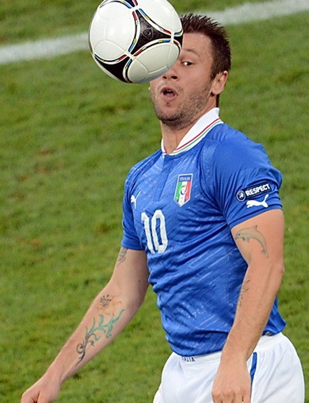 Tiền đạo Antonio Cassano (Italia) Tiền đạo Antonio Cassano (Italia)