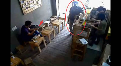 Clip: Ngang nhiên cướp Ipad trong quán cà phê ở Sài Gòn ảnh 1 Clip: Ngang nhiên cướp Ipad trong quán cà phê ở Sài Gòn ảnh 1