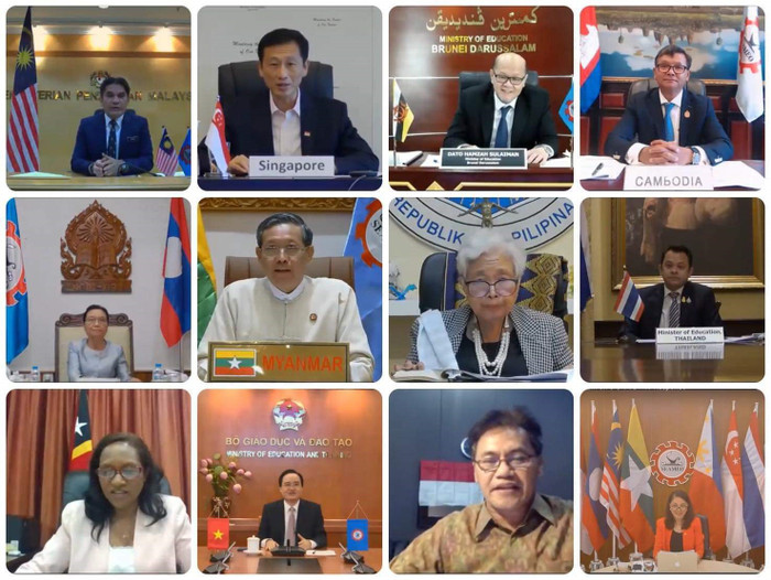 Ngày 18/6, Diễn đàn chính sách trực tuyến Bộ trưởng Giáo dục Đông Nam Á với chủ đề “Giáo dục trong thế giới hậu COVID-19” (Education in a post COVID-19 World) đã được tổ chức. (Ảnh: moet.gov.vn) Ngày 18/6, Diễn đàn chính sách trực tuyến Bộ trưởng Giáo dục Đông Nam Á với chủ đề “Giáo dục trong thế giới hậu COVID-19” (Education in a post COVID-19 World) đã được tổ chức. (Ảnh: moet.gov.vn)