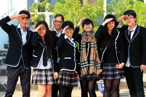 Học sinh Trường THPT Newton, Hà Nội.