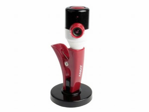 10. ANEO GX-10 webcam Chúng ta sẽ không phải mất thời gian để liệt kê các tính năng thông thường của một chiếc webcam vì các tính năng đó đều hiện diện trong sản phẩm công nghê này. Điều đặc biệt mà ANEO GX-10 mang đến là nó được cài đặt hoàn chỉnh ba game tương tác, có nghĩa là kể cả khi bạn chơi game, camera có khả năng đưa hình ảnh của bạn vào trong thế giới ảo của trò chơi ở thời điểm thực tại bằng camera có độ phân giải đáng kinh ngạc 1280x1024, bộ cảm biến CMOS. Webcam này không khác nào chiếc máy ảnh siêu thực. 10. ANEO GX-10 webcam Chúng ta sẽ không phải mất thời gian để liệt kê các tính năng thông thường của một chiếc webcam vì các tính năng đó đều hiện diện trong sản phẩm công nghê này. Điều đặc biệt mà ANEO GX-10 mang đến là nó được cài đặt hoàn chỉnh ba game tương tác, có nghĩa là kể cả khi bạn chơi game, camera có khả năng đưa hình ảnh của bạn vào trong thế giới ảo của trò chơi ở thời điểm thực tại bằng camera có độ phân giải đáng kinh ngạc 1280x1024, bộ cảm biến CMOS. Webcam này không khác nào chiếc máy ảnh siêu thực.