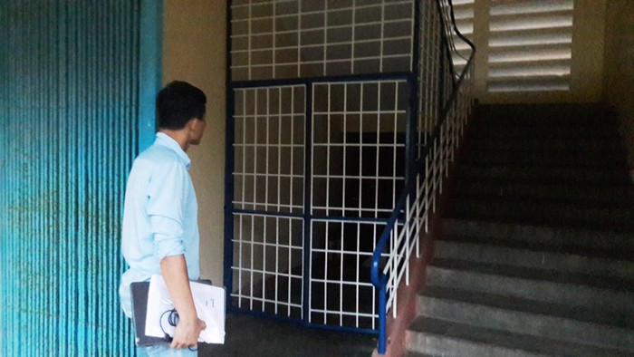 Nhiều giáo viên cho rằng dù mới về nhận chức Hiệu trưởng nhà trường từ tháng 7/2021 nhưng thầy Đồng đã cho cải tạo, sửa chữa nhiều hạng mục gây lãng phí. Ảnh: AN