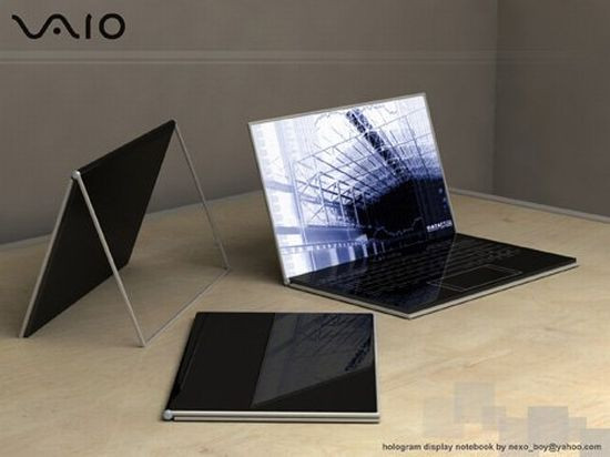 12. VAIO Zoom Thêm một mẫu thiết kế độc đáo từ nhà thiết kế Eno Setiawan, rất có thể sẽ được Sony để mắt đến. Kết hợp khái niệm công nghệ ba chiều, model này tạo hứa hẹn tạo nên cuộc cách mạng công nghệ. Khi tắt nguồn, màn hình sẽ trở nên trong suốt và bàn phím dường như "biến mất" vào không khí. Còn khi bật lên, mọi nội dung sẽ hiện ra trước mặt bạn một cách nhanh chóng như thể phép thuật vậy. Mẫu thiết kế này cũng bao gồm hệ thống sạc không dây. 12. VAIO Zoom Thêm một mẫu thiết kế độc đáo từ nhà thiết kế Eno Setiawan, rất có thể sẽ được Sony để mắt đến. Kết hợp khái niệm công nghệ ba chiều, model này tạo hứa hẹn tạo nên cuộc cách mạng công nghệ. Khi tắt nguồn, màn hình sẽ trở nên trong suốt và bàn phím dường như "biến mất" vào không khí. Còn khi bật lên, mọi nội dung sẽ hiện ra trước mặt bạn một cách nhanh chóng như thể phép thuật vậy. Mẫu thiết kế này cũng bao gồm hệ thống sạc không dây.