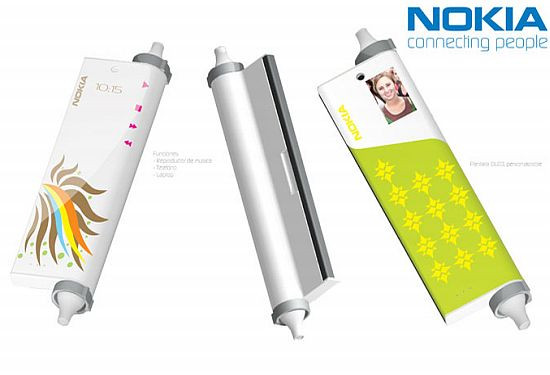 10. Laptop màn hình OLED cuộn của Nokia Hãng Nokia cũng đưa ra mẫu laptop với một màn hình OLED có thể cuộn lại khiến bạn mê mẩn. Màn hình OLED sẽ đem đến cho bạn những hình ảnh rõ nét với góc nhìn rộng, độ tương phản cao nhưng lại tiêu tốn ít điện năng. Mẫu thiết kế tuyệt vời này là ý tưởng của nhà thiết kế Rodrigo Mercado 10. Laptop màn hình OLED cuộn của Nokia Hãng Nokia cũng đưa ra mẫu laptop với một màn hình OLED có thể cuộn lại khiến bạn mê mẩn. Màn hình OLED sẽ đem đến cho bạn những hình ảnh rõ nét với góc nhìn rộng, độ tương phản cao nhưng lại tiêu tốn ít điện năng. Mẫu thiết kế tuyệt vời này là ý tưởng của nhà thiết kế Rodrigo Mercado