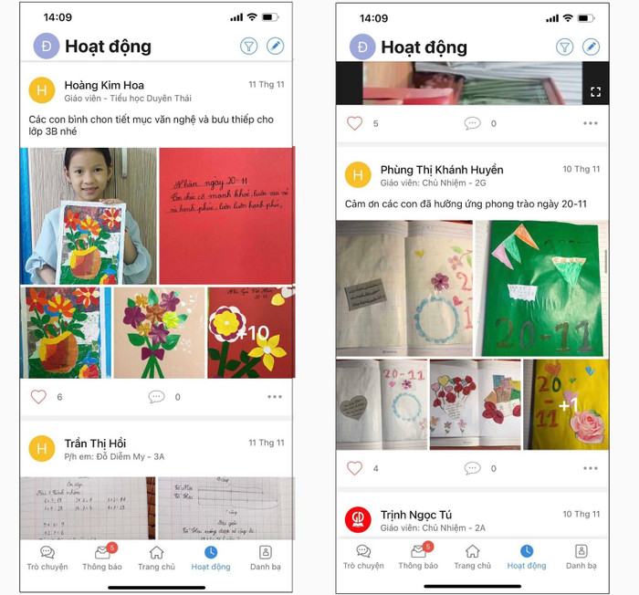 Hoạt động làm bưu thiếp chào mừng ngày 20/11 của các con học sinh lớp 2G trường Tiểu học Duyên Thái, huyện Thường Tín, Hà Nội đăng tải trên eNetViet.