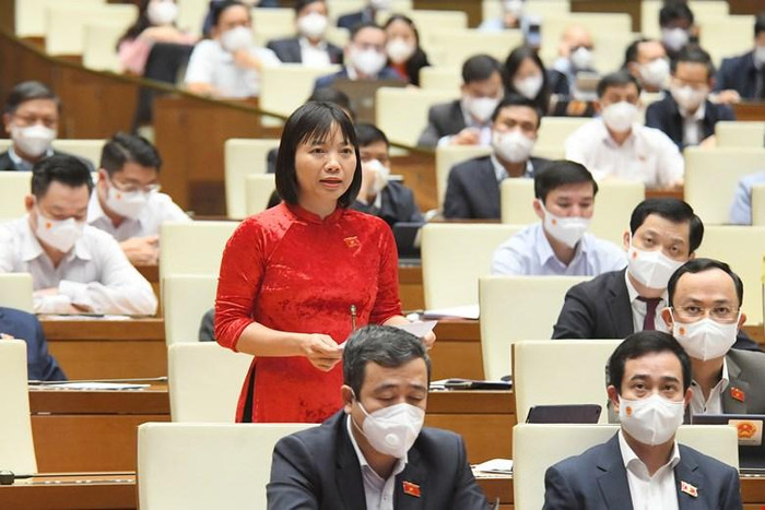 Đại biểu Nguyễn Thị Việt Nga - Đoàn Đại biểu Quốc hội tỉnh Hải Dương (ảnh: quochoi.vn)