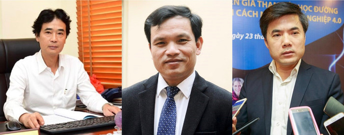 Bộ trưởng Bộ Giáo dục và Đào tạo Nguyễn Kim Sơn đã điều động, bổ nhiệm nhân sự cấp cục, vụ ở 3 vị trí. Từ trái qua phải là các ông Phạm Hùng Anh, Mai Văn Trinh và Bùi Văn Linh.