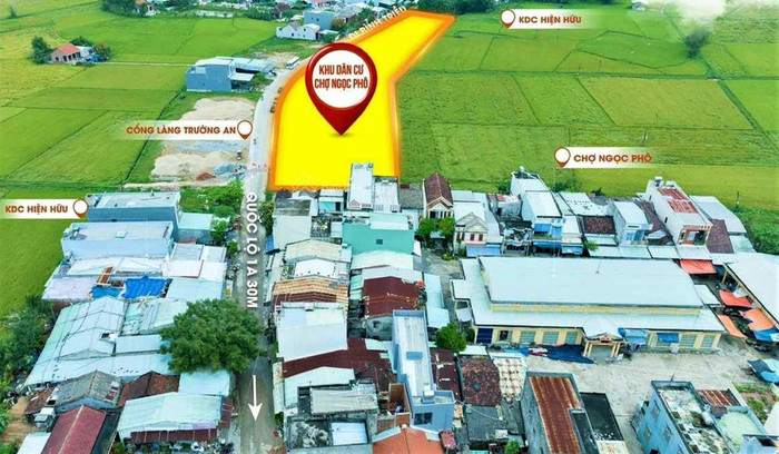 Đất nền tại chợ Ngọc Phô (xã Bình Tú, Thăng Bình, Quảng Nam), “món hời” cho nhà đầu tư thông minh. Ảnh: GH Đất nền tại chợ Ngọc Phô (xã Bình Tú, Thăng Bình, Quảng Nam), “món hời” cho nhà đầu tư thông minh. Ảnh: GH
