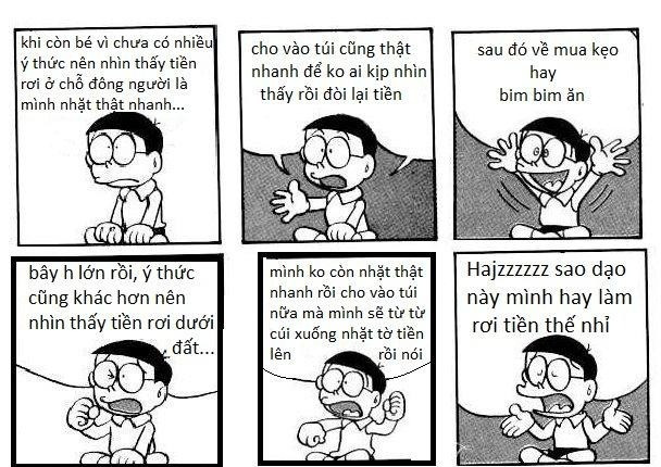 BẤM ĐÂY XEM TRỌN BỘ DOREAMON CHẾ: Doremon chế: Con gái và xe máy giống nhau điểm nào! Doremon chế: "Bước đến nhà em bóng xế tà" Doremon chế: Vợ là thiên thần chỉ khi... Doremon chế: Anh em cùng cha khác ông nội Doremon chế: Không ai học giỏi tiếng anh bằng Nô Doremon chế: Chị Nô đi thi hoa hậu