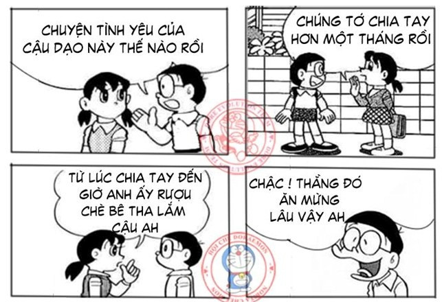 BẤM ĐÂY XEM TRỌN BỘ DOREAMON CHẾ: Doremon chế: Con gái và xe máy giống nhau điểm nào! Doremon chế: "Bước đến nhà em bóng xế tà" Doremon chế: Vợ là thiên thần chỉ khi... Doremon chế: Anh em cùng cha khác ông nội Doremon chế: Không ai học giỏi tiếng anh bằng Nô Doremon chế: Chị Nô đi thi hoa hậu