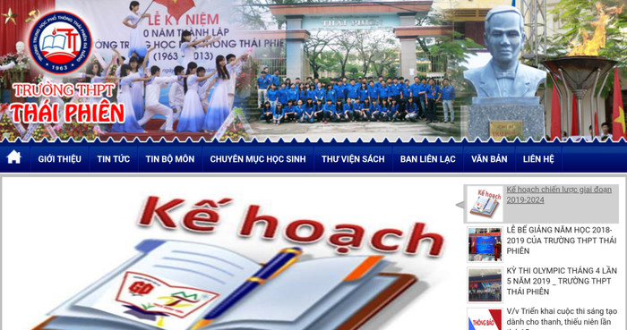 Thanh tra Sở Giáo dục và Đào tạo Đà Nẵng công bố kết luận thanh tra tại Trường trung học phổ thông Thái Phiên. Ảnh: AN