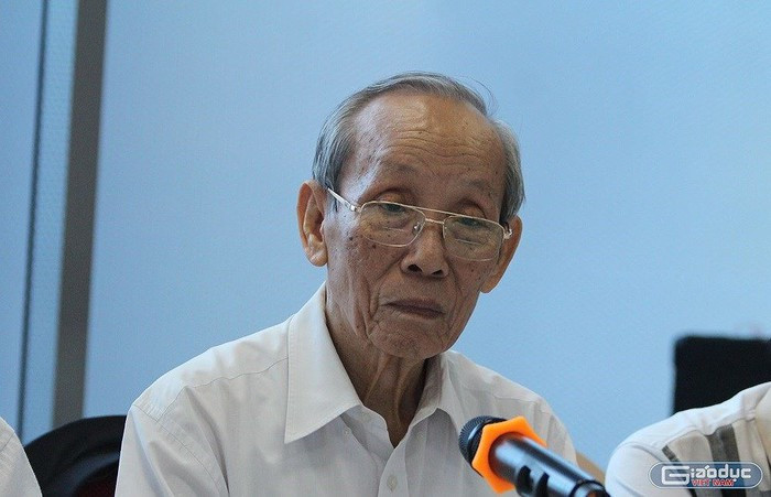 Giáo sư Trần Hồng Quân: Nên chuyển mảng đào tạo về Bộ Khoa học- Công nghệ (Ảnh: Ngọc Quang)