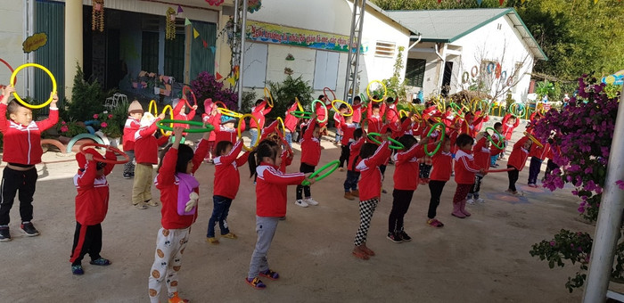 Học sinh ở một điểm trường nơi cô Dung làm Hiệu trưởng (Ảnh cô Dung cung cấp) Học sinh ở một điểm trường nơi cô Dung làm Hiệu trưởng (Ảnh cô Dung cung cấp)