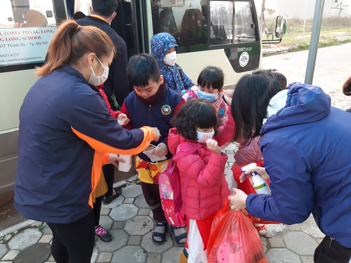 Ngày 1/2/2020, Trường Tiểu học và Trung học cơ sở Victoria Thăng Long quyết định cho học sinh toàn trường nghỉ học 1 tuần (từ ngày 3/2/2020 đến ngày 7/2/2020). (Ảnh: Tố Trinh)