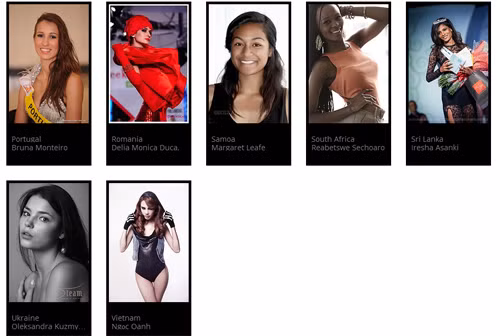 Thông tin về giải bạc Siêu mẫu Việt Nam 2011 - Ngọc Oanh đã xuất hiện trên trang web chính thức của cuộc thi Siêu mẫu quốc tế 2012.