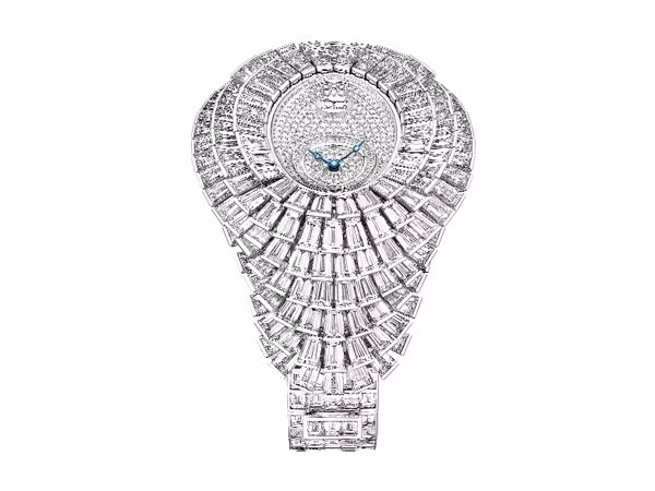 1. Breguet Chiếc đồng hồ này thực sự là một dòng thời trang cao cấp của hãng đồng hồ lâu đời Breguet. Nó được đính hoàn toàn bằng thủ công với 76 carat kim cương. Trong đó, mặt của chiếc đồng hồ được thiết kế theo hình bông hoa và được gắn 206 viên kim cương, viền ngoài được bao bọc bởi 66 viên kim cương rực rỡ.