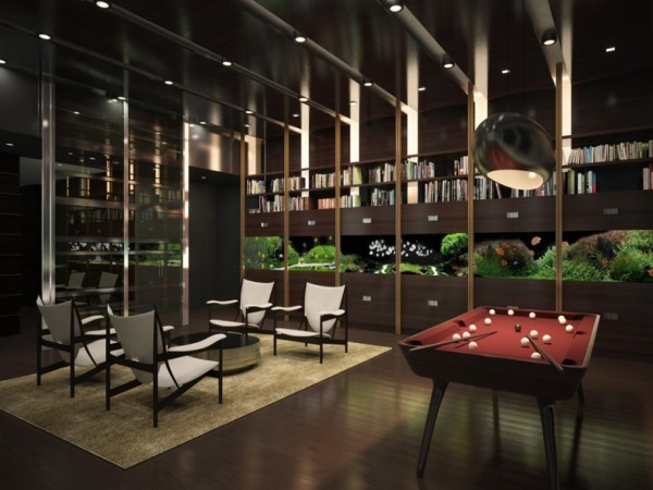 Các cư dân siêu giàu trong khu căn hộ cao cấp này cũng sẽ được cung cấp riêng một tầng giải trí tiện nghi với một thư viện, một bể cá dài hơn 7 m, một bàn billiard, một phòng chiếu phim 20 chỗ ngồi và một đài quan sát để ngắm quang cảnh của thành phố New York. Các cư dân siêu giàu trong khu căn hộ cao cấp này cũng sẽ được cung cấp riêng một tầng giải trí tiện nghi với một thư viện, một bể cá dài hơn 7 m, một bàn billiard, một phòng chiếu phim 20 chỗ ngồi và một đài quan sát để ngắm quang cảnh của thành phố New York.