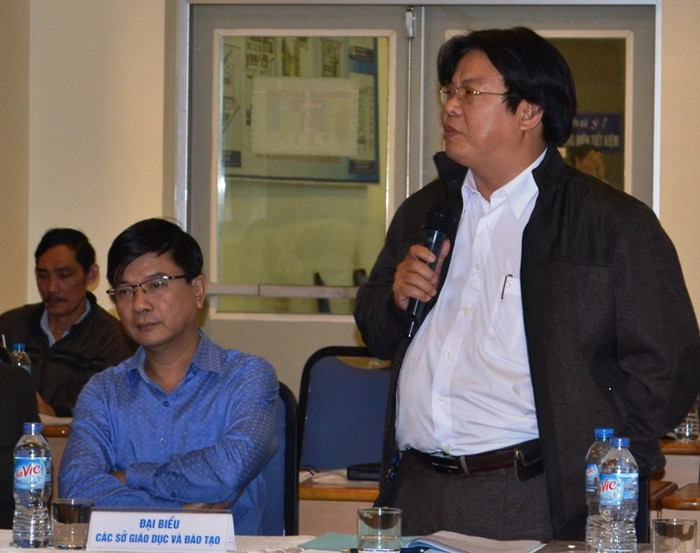 ông Hà Thanh Quốc - giám đốc sở Giáo dục và Đào tạo tỉnh Quảng Nam cho rằng, lương nhà giáo phải điều chỉnh để đủ nuôi sống gia đình. Ảnh: TT