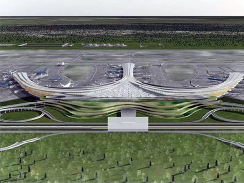 Bộ trưởng Đinh La Thăng nhấn mạnh Dự án sân bay Long Thành làm nhanh nhưng phải tuân thủ đúng quy định, không được bỏ qua khâu nào ( ảnh thiết kế ý tưởng sân bay Long Thành trong hồ sơ quy hoạch được duyệt - Nguồn Cục Hàng không Việt Nam)