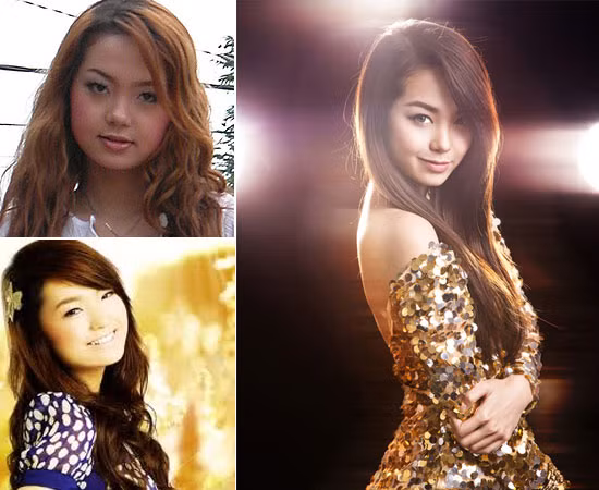 Minh Hằng thời xưa với gương mặt béo tròn và ăn mặc luộm thuộm khác hẳn hiện tại