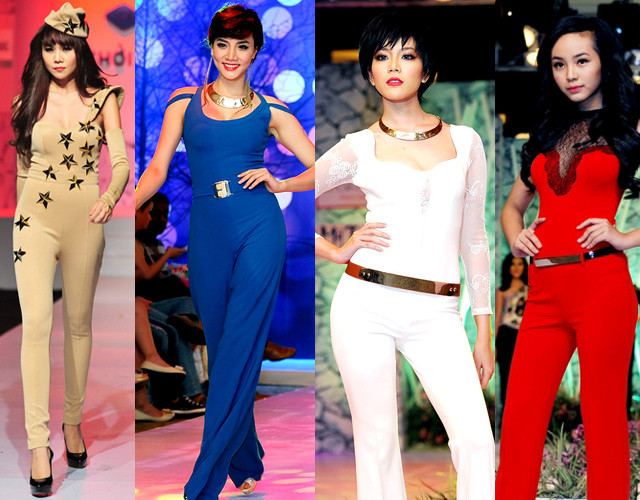 Sao ngoại đối phó trời nắng bằng jumpsuits ngắn Jumpsuits lý tưởng cho teengirl thấp bé Bắt kịp xu hướng thế giới và nhu cầu "đổi món" của các người đẹp, nhiều nhà thiết kế Việt đã cho ra mắt những bộ sưu tập jumpsuits dài sang trọng. Ngoài một số ít mẫu bị chê sến, còn có rất nhiều thiết kế sành điệu với đường cắt tinh tế làm tôn vóc dáng của người mặc. Sao ngoại đối phó trời nắng bằng jumpsuits ngắn Jumpsuits lý tưởng cho teengirl thấp bé Bắt kịp xu hướng thế giới và nhu cầu "đổi món" của các người đẹp, nhiều nhà thiết kế Việt đã cho ra mắt những bộ sưu tập jumpsuits dài sang trọng. Ngoài một số ít mẫu bị chê sến, còn có rất nhiều thiết kế sành điệu với đường cắt tinh tế làm tôn vóc dáng của người mặc.