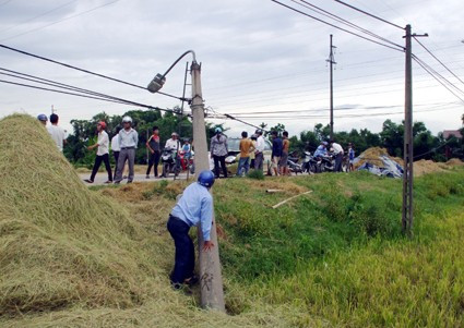 Vì đến cứu con trâu bị vướng vào dây điện chiếu sáng, ông Sim đã thiệt mạng (Ảnh minh họa). Vì đến cứu con trâu bị vướng vào dây điện chiếu sáng, ông Sim đã thiệt mạng (Ảnh minh họa).