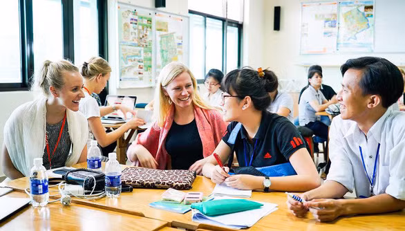 Sinh viên trong nước và quốc tế học tập tại Trường đại học Tôn Đức Thắng - Ảnh: tdtu.edu.vn