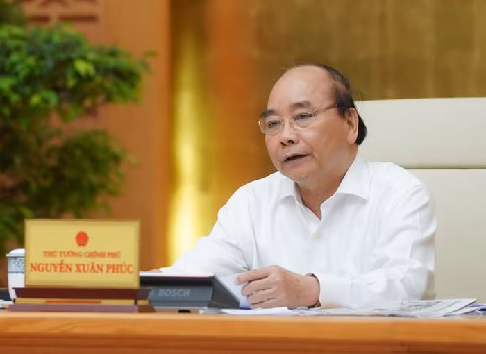 Thủ tướng kết luận cuộc họp Thường trực Chính phủ chiều 22/4. Ảnh: VGP/Quang Hiếu