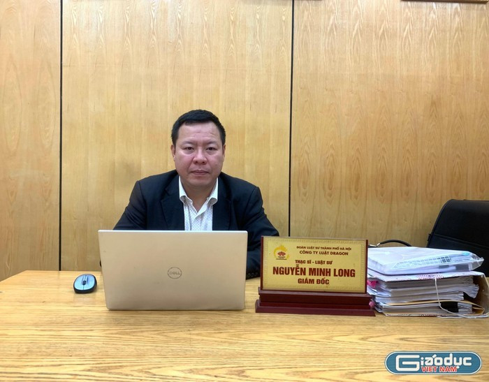 Thạc sĩ, Luật sư Nguyễn Minh Long - Giám đốc Công ty Luật Dragon, đoàn Luật sư Thành phố Hà Nội. Ảnh: Trung Dũng Thạc sĩ, Luật sư Nguyễn Minh Long - Giám đốc Công ty Luật Dragon, đoàn Luật sư Thành phố Hà Nội. Ảnh: Trung Dũng