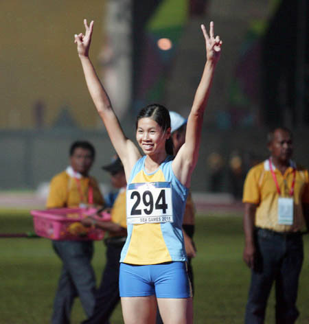 VĐV nhảy cao Việt Anh.