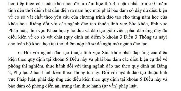 Điều kiện mở ngành đào tạo trình độ đại học Điều kiện mở ngành đào tạo trình độ đại học