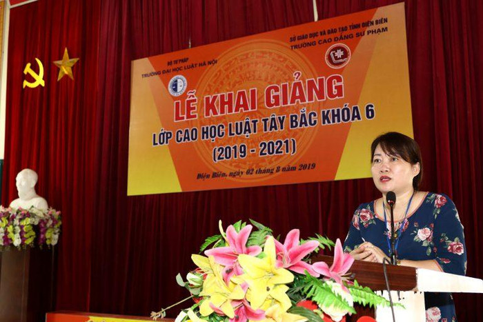 Thạc sĩ Nguyễn Thị Tuyết Mai, Hiệu trưởng Trường Cao đẳng Sư phạm Điện Biên. Nguồn: Website nhà trường