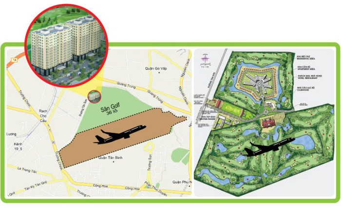 Quy hoạch sân golf trong sân bay Tân Sơn Nhất Quy hoạch sân golf trong sân bay Tân Sơn Nhất