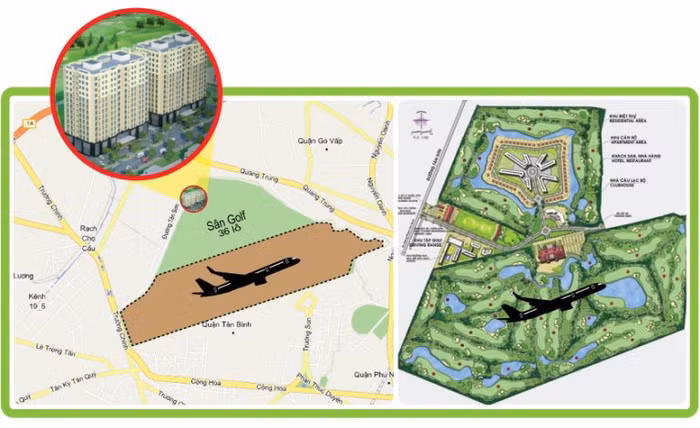 Quy hoạch sân golf trong sân bay Tân Sơn Nhất
