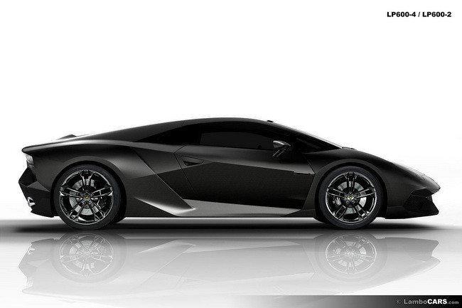 Bản phác họa siêu xe Lamborghini Cabrera LP600-4.