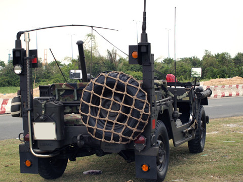 Ngoại hình "hầm hố" của Jeep M151 A2. Ngoại hình "hầm hố" của Jeep M151 A2.