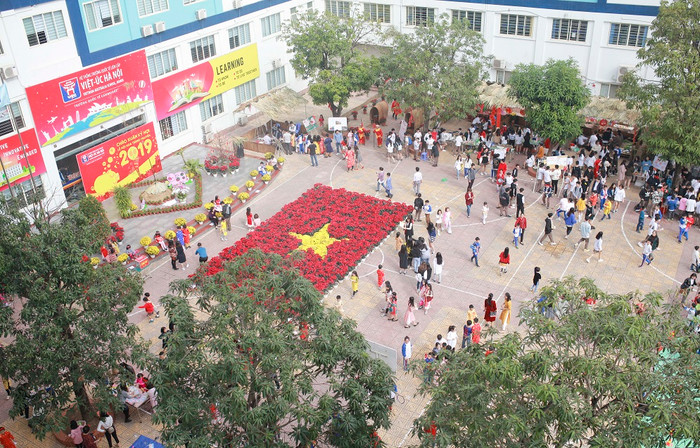 Quang cảnh Hội xuân Kỷ Hợi của Trường Quốc tế Liên cấp Việt - Úc Hà Nội