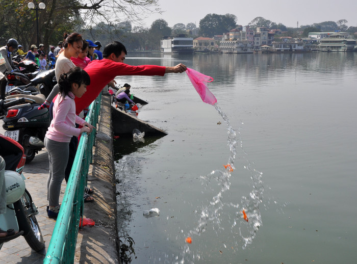 Theo quan niệm việc thả cá chép cho ông Công, ông Táo phải trước giờ Ngọ (12h – 13h) để kịp giờ ông táo lên chầu trời. Theo quan niệm việc thả cá chép cho ông Công, ông Táo phải trước giờ Ngọ (12h – 13h) để kịp giờ ông táo lên chầu trời.